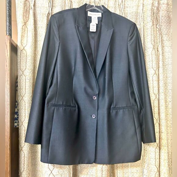 JONES NEW YORK WOMEN 16 GRAY SUIT JACKET - Picture 1 of 7